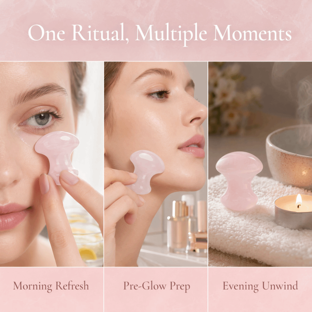 Piedra de Masaje de Cuarzo Ros - Gua Sha Tool Rose Quartz reseña y precio