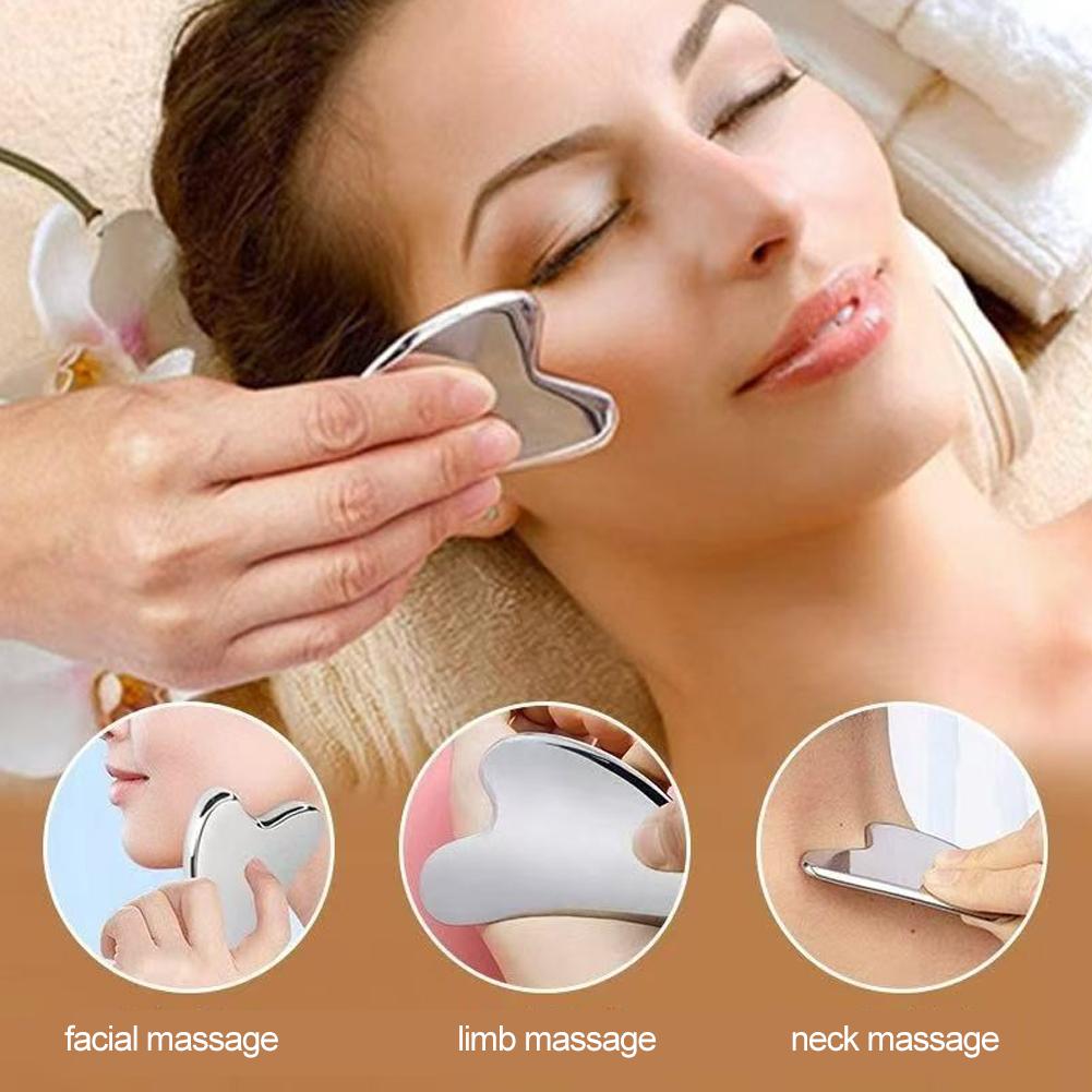 Tabla Gua Sha de acero inoxida - Gua Sha Tool Rose Quartz reseña y precio